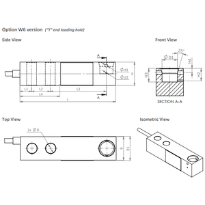 "Zemic Europe" H8C Shear Beam Vejecelle i Forniklet Legeret Stål (100 kg-10t) - (OIML Godkendt)