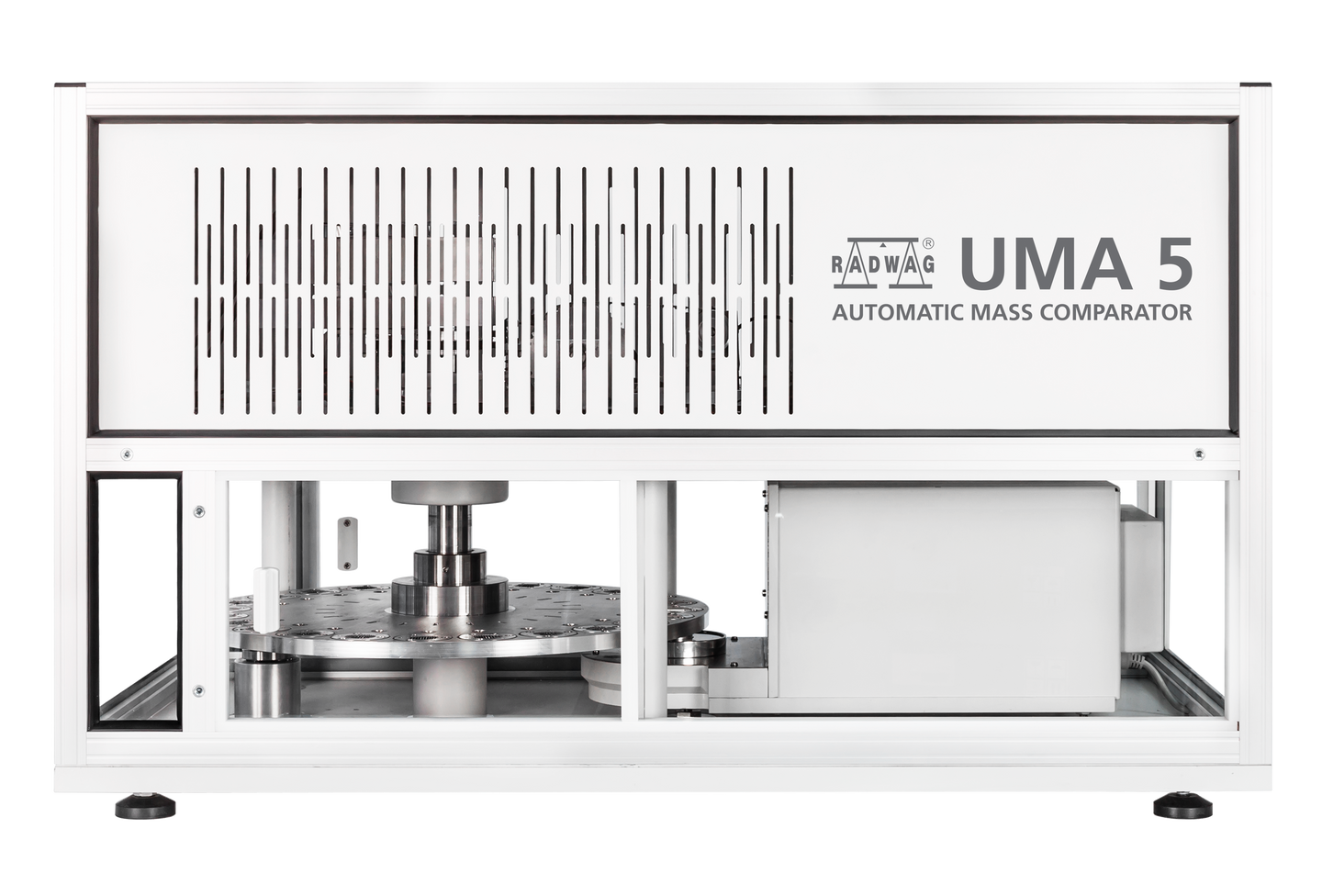 UMA 2.5Y.F automatisk vejesystem kan let tilpasses enhver laboratoriebetingelse. Enhedens størrelse letter placeringen på anti-vibrationsbordet af standarddimensioner.